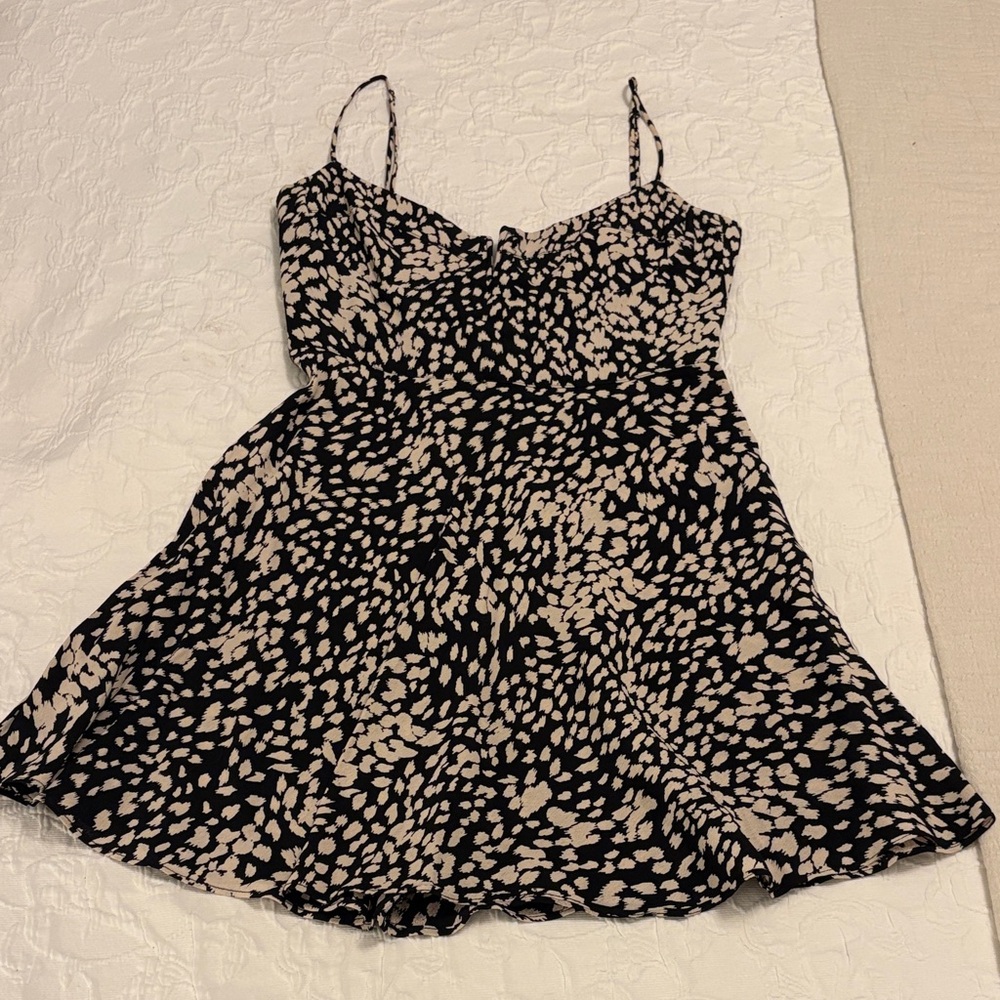 Blue Life Black and Cream Mini Dress